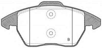 OPEN PARTS bpa103010 -  Комплект тормозных колодок, дисковый тормоз